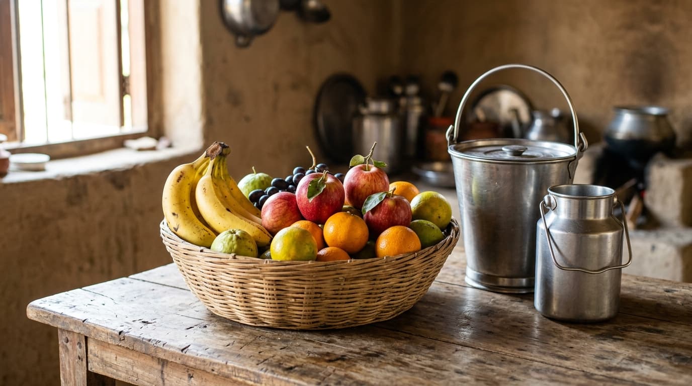 Fruit & Milk Basket